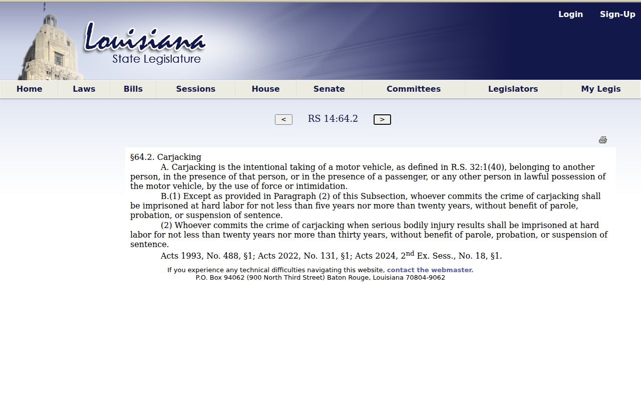 Louisiana BCII dissemination law relevant to Colfax criminal history